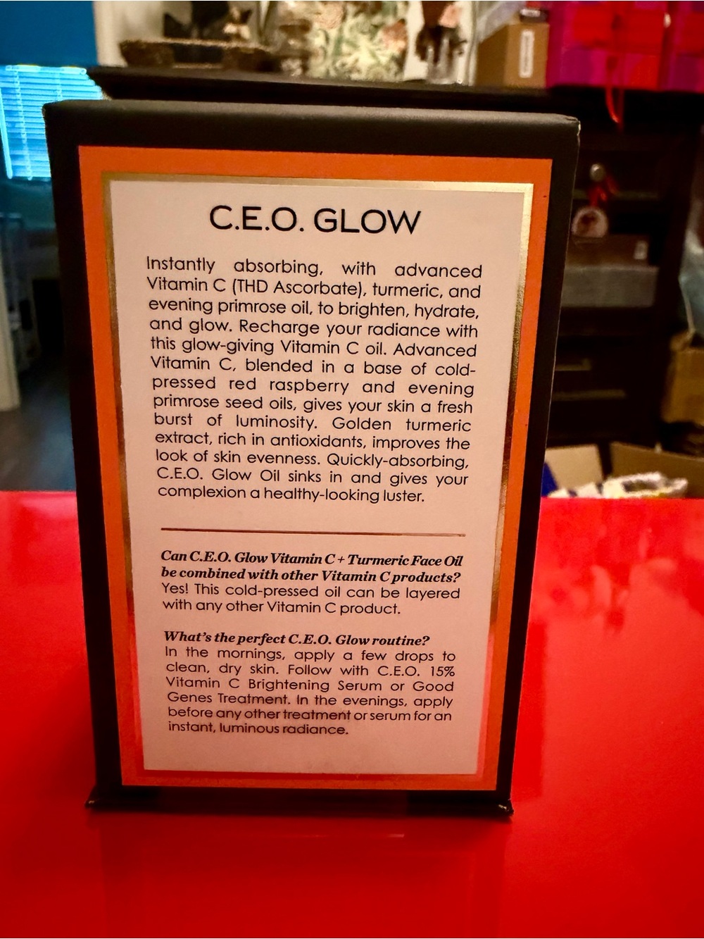 Sunday Riley C.E.O. Glow Vitamin C + Turmeric Face Oil — 0.5 fl oz / 15 ml - NEW - Picture 5 of 8